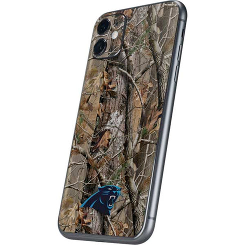 NFL Carolina Panthers Realtree AP Camo iPhone 11 Skin